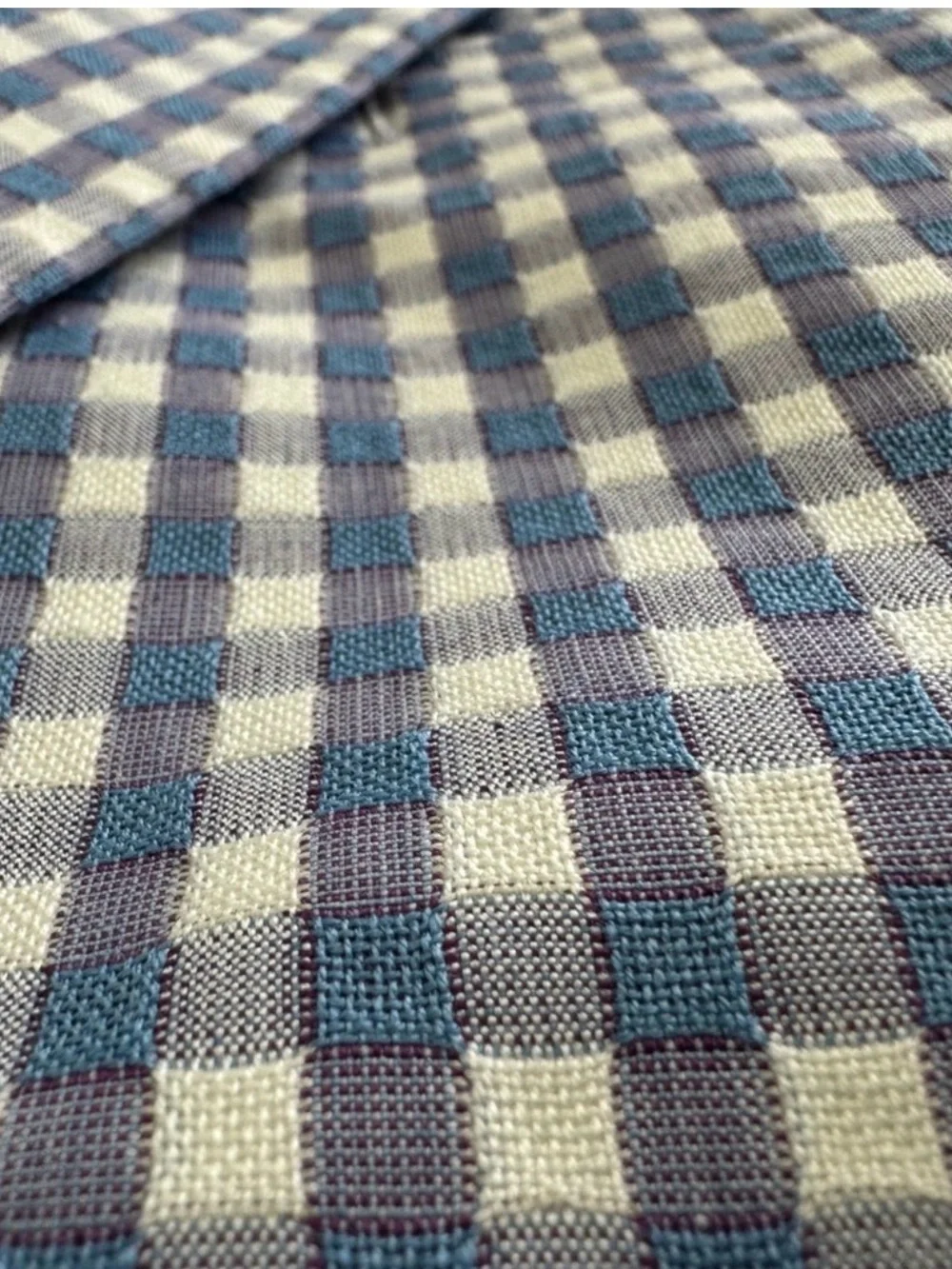 Tom James Gingham Custom Blazer City Signs Mens Sz 42R